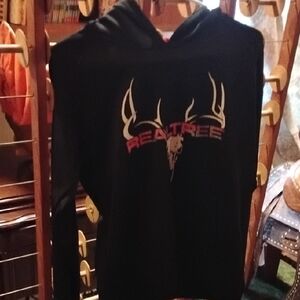Realtree Black Hoodie with Antler Design